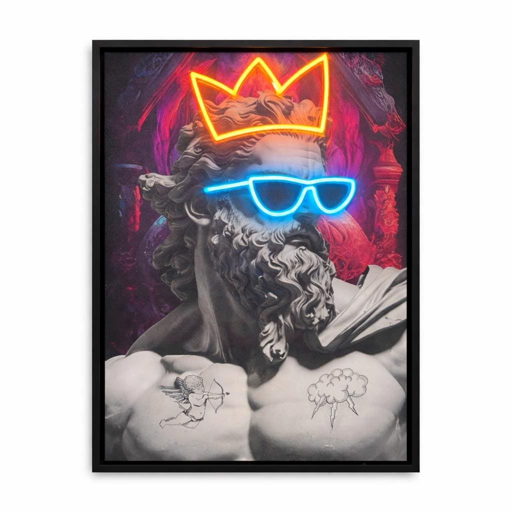 King Statue Neon Sign
