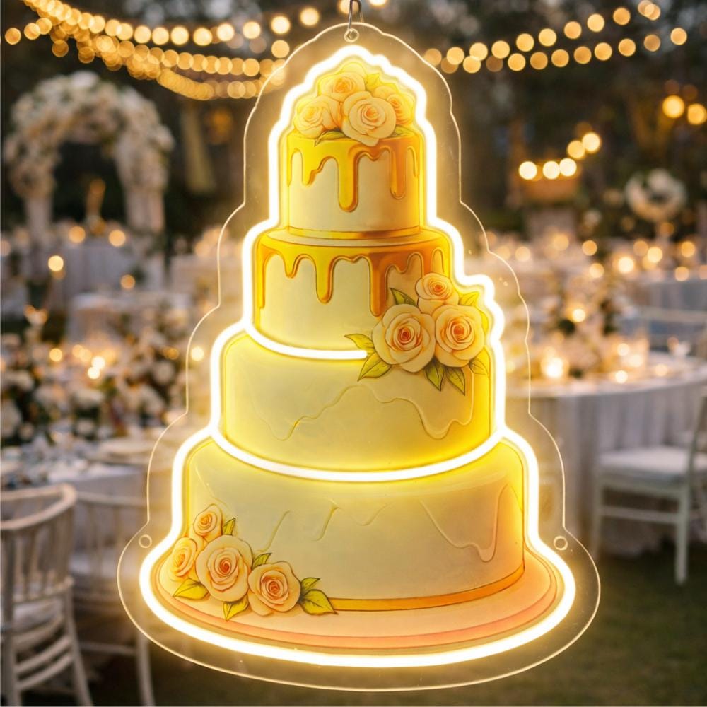 Wedding Cake Neon Sign