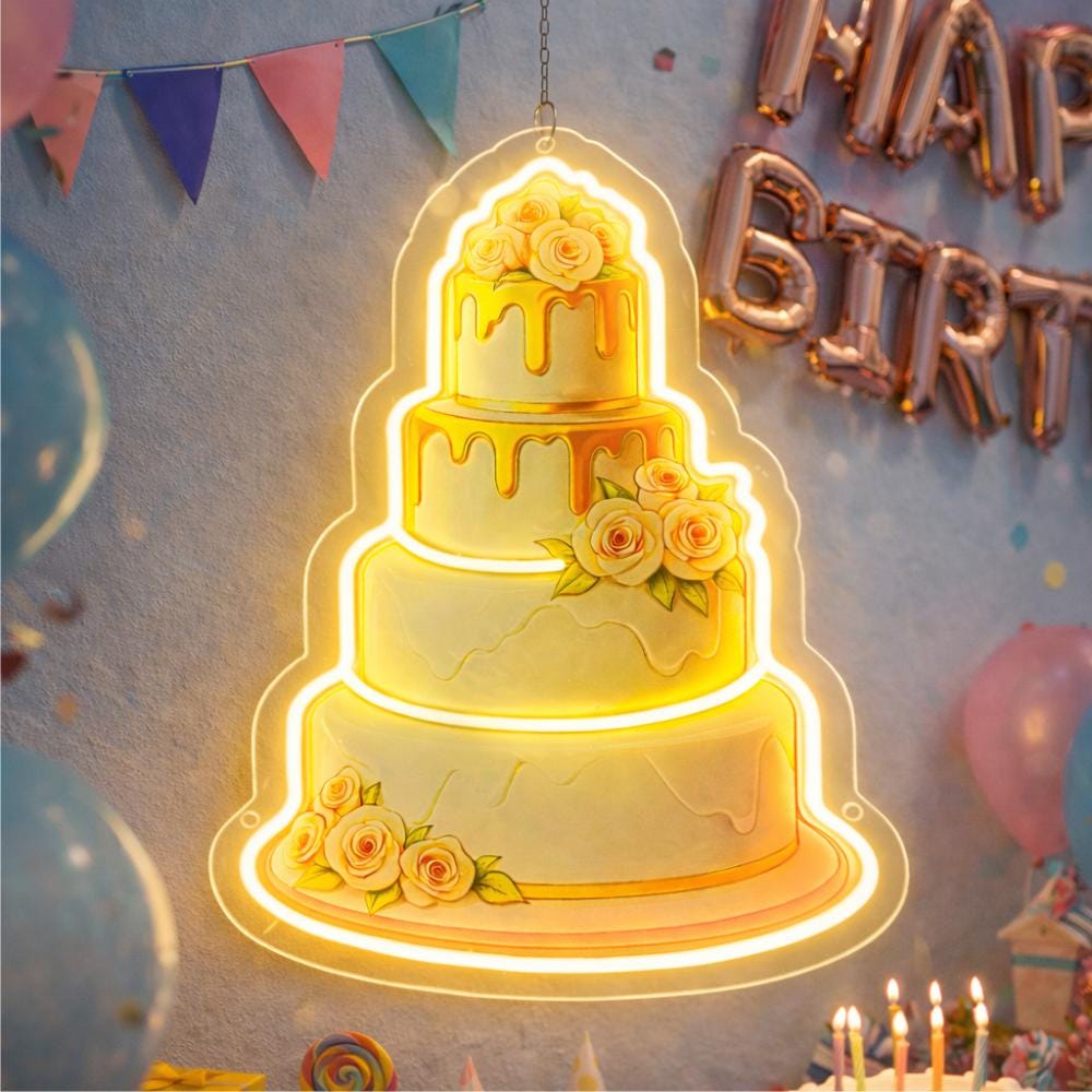 Wedding Cake Neon Sign