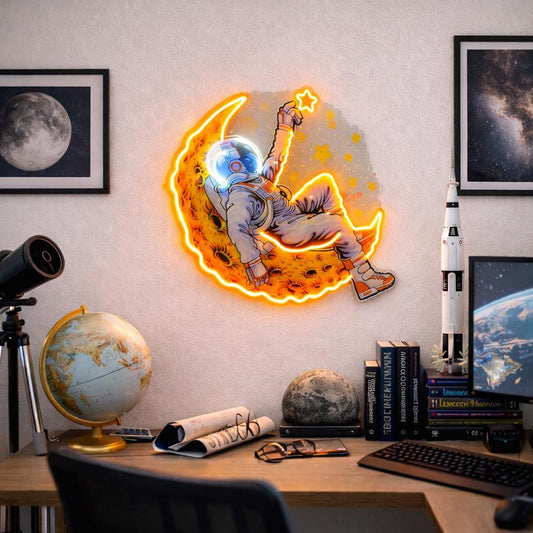 Dreamer Astronaut Neon Sign