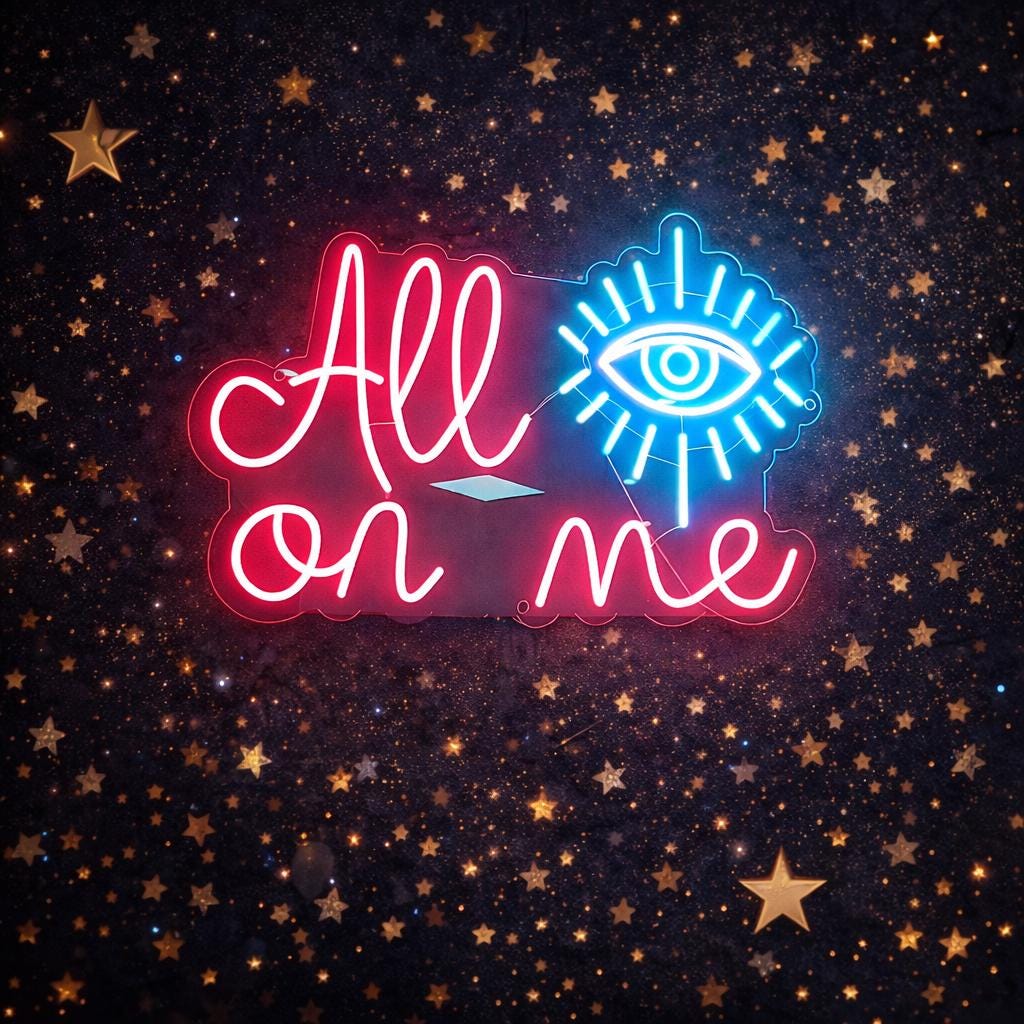 All On Me Neon Sign