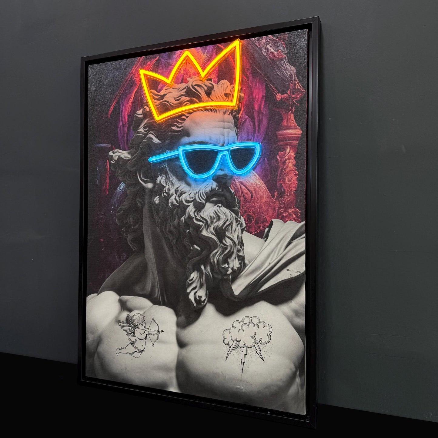 King Statue Neon Sign