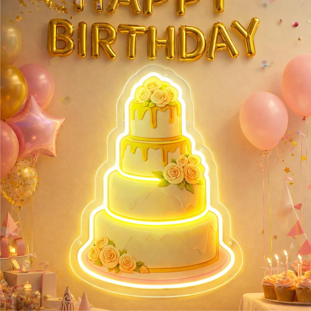 Wedding Cake Neon Sign