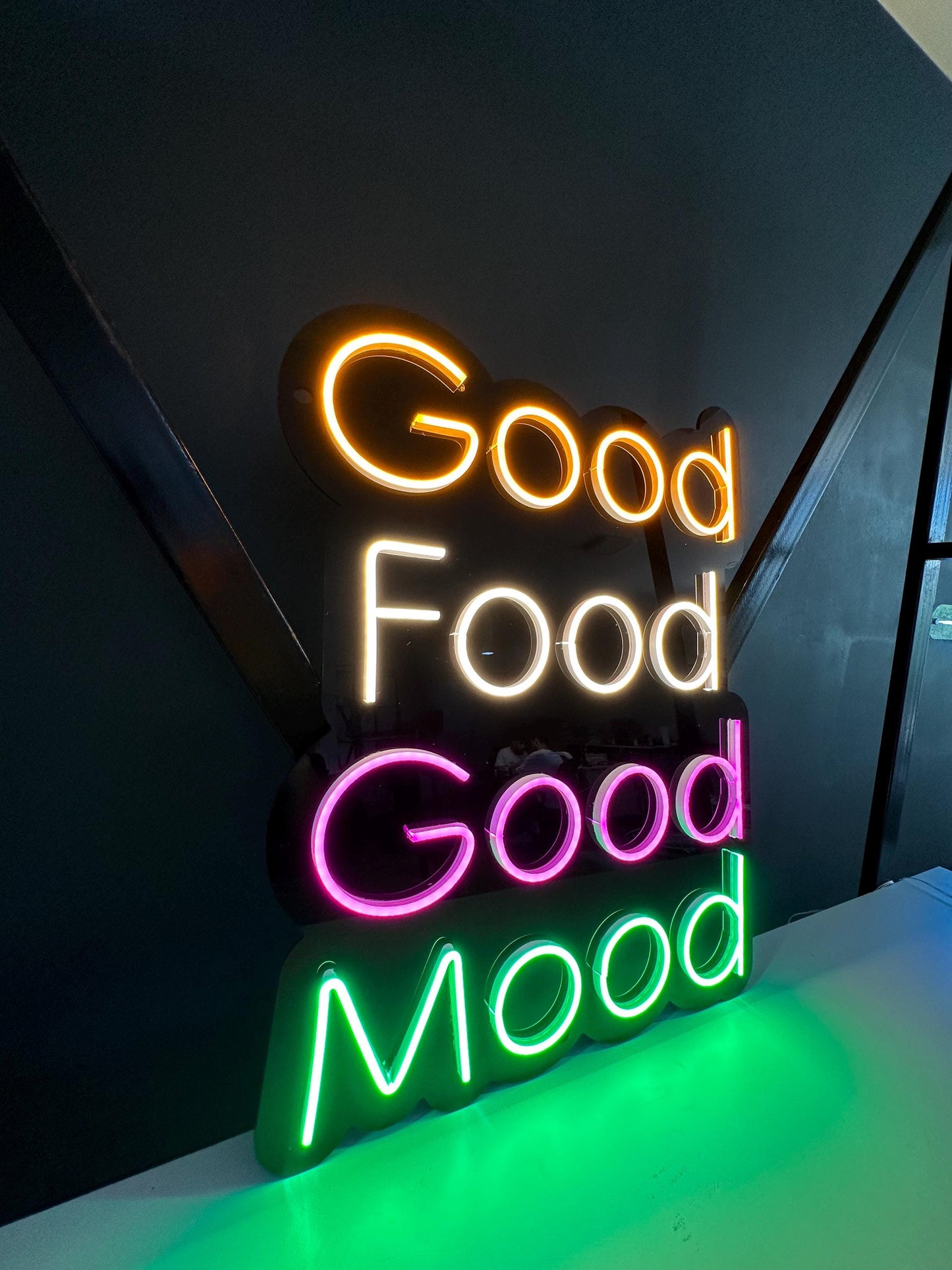 Good Food Good Mood Neon Sign
