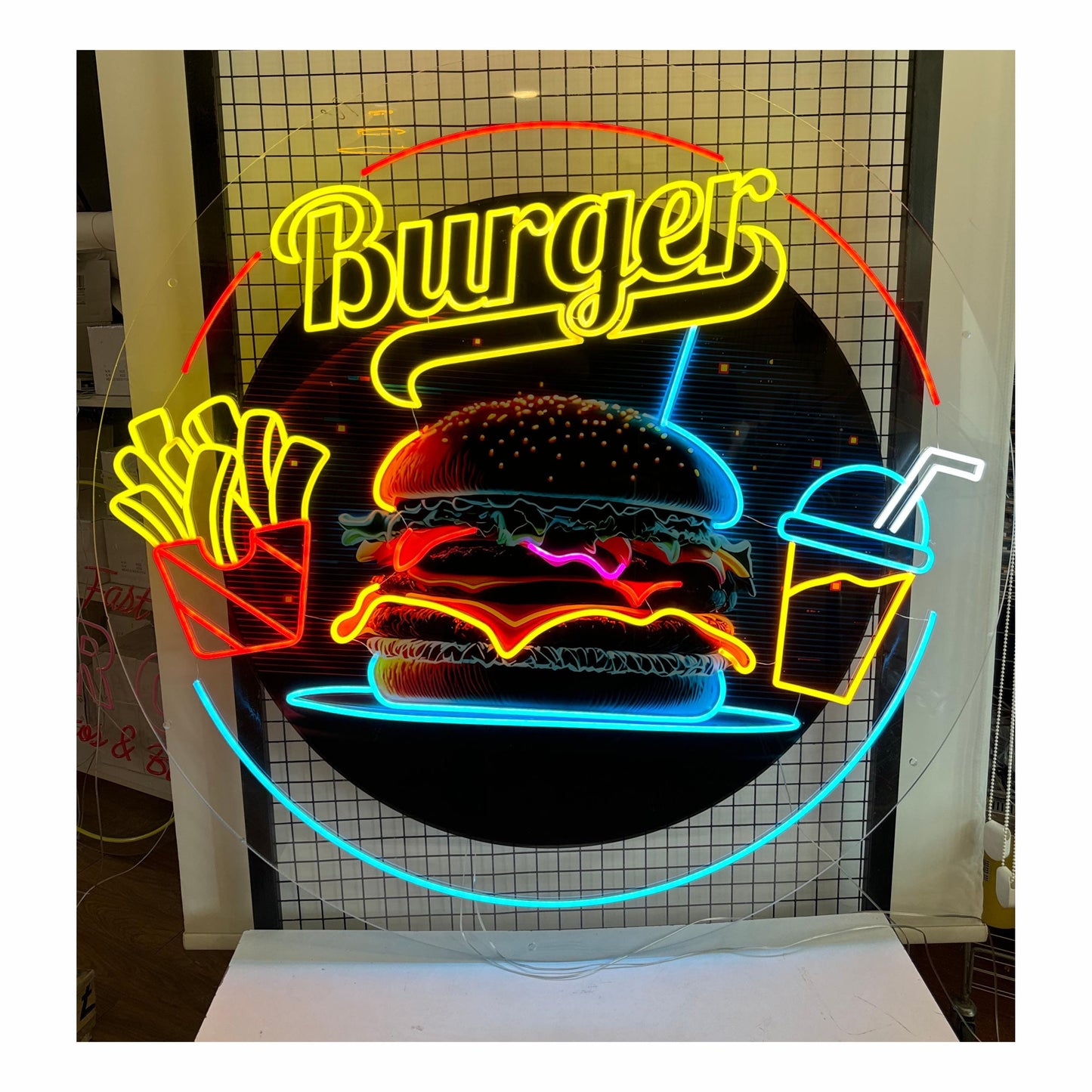 Burger Neon Sign