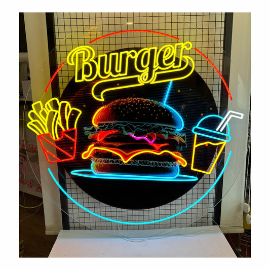 Burger Neon Sign